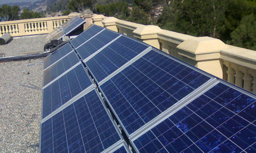 Panneaux solaires photovoltaïques polycristallins